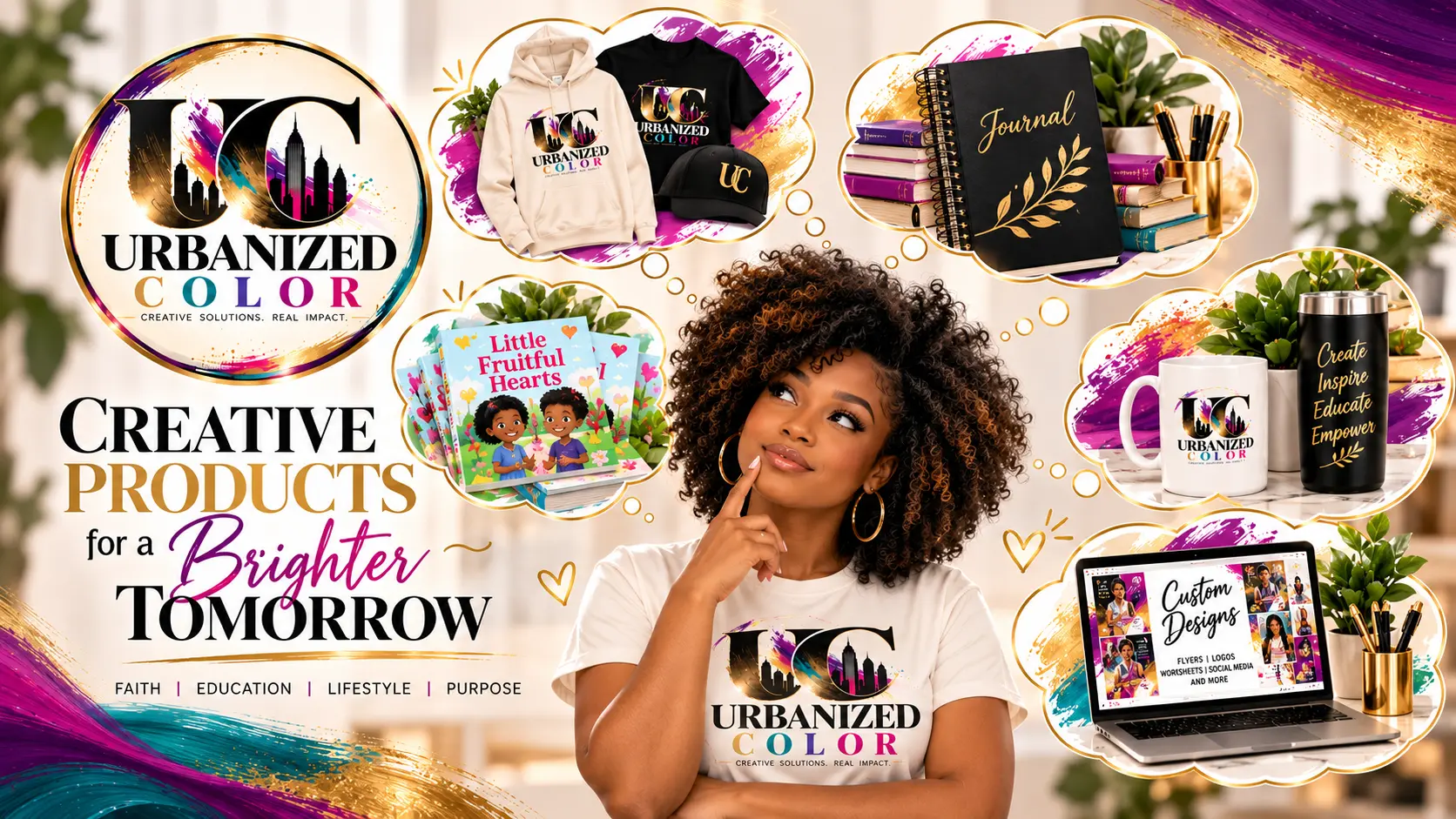 Urbanized Color creative products, apparel, and learning resources